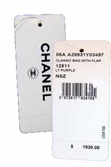 Authentic Chanel tag